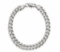 Unisex Classic Curb Chain 14 K White Gold Finish