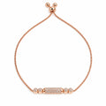 Pave crystal barrel centre piece 14K rose gold finish