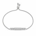 Pave crystal barrel centre piece  silver finish