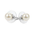 Classic White Simulated Pearl Stud Earring Small